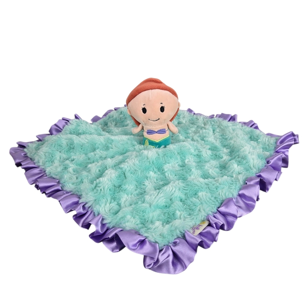Hallmark Itty Bittys Little Mermaid Ariel Plush Lovey Security Blanket 14" x 14"